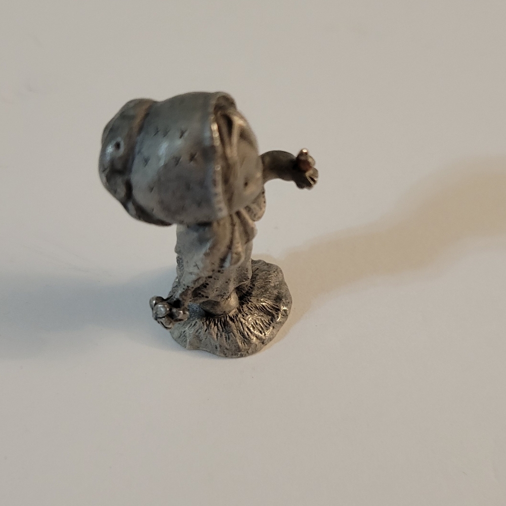 Hallmark Little Gallery Fine Pewter Girl w Bird Figurine Miniature - Picture 2 of 9